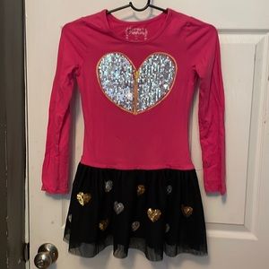 Flap Doddles Sequins Heart dress Size 10